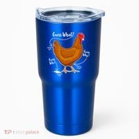 Funny Guess What Chicken Butt ggg Tumbler thumb 0