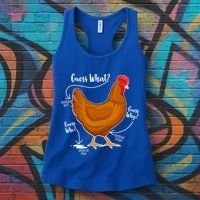 Funny Guess What Chicken Butt ggg Women's Tank Top thumb 3