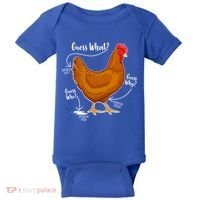 Funny Guess What Chicken Butt ggg Baby Bodysuit thumb 0