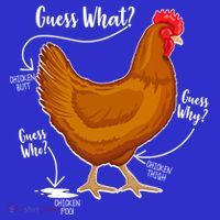 Funny Guess What Chicken Butt ggg Baby Bodysuit thumb 2