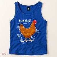 Funny Guess What Chicken Butt ggg Tank Top thumb 2