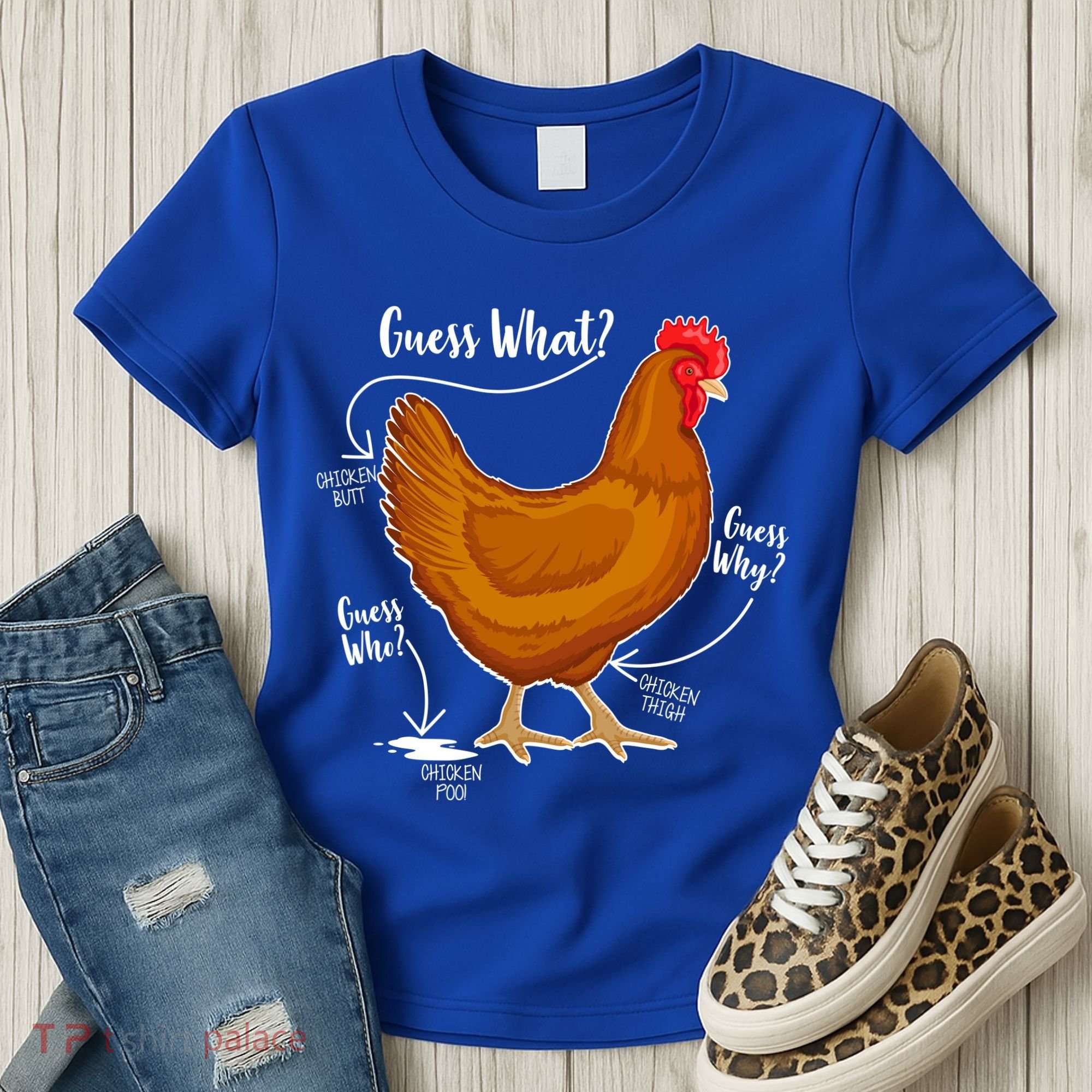 Funny Guess What Chicken Butt ggg Women's T-Shirt