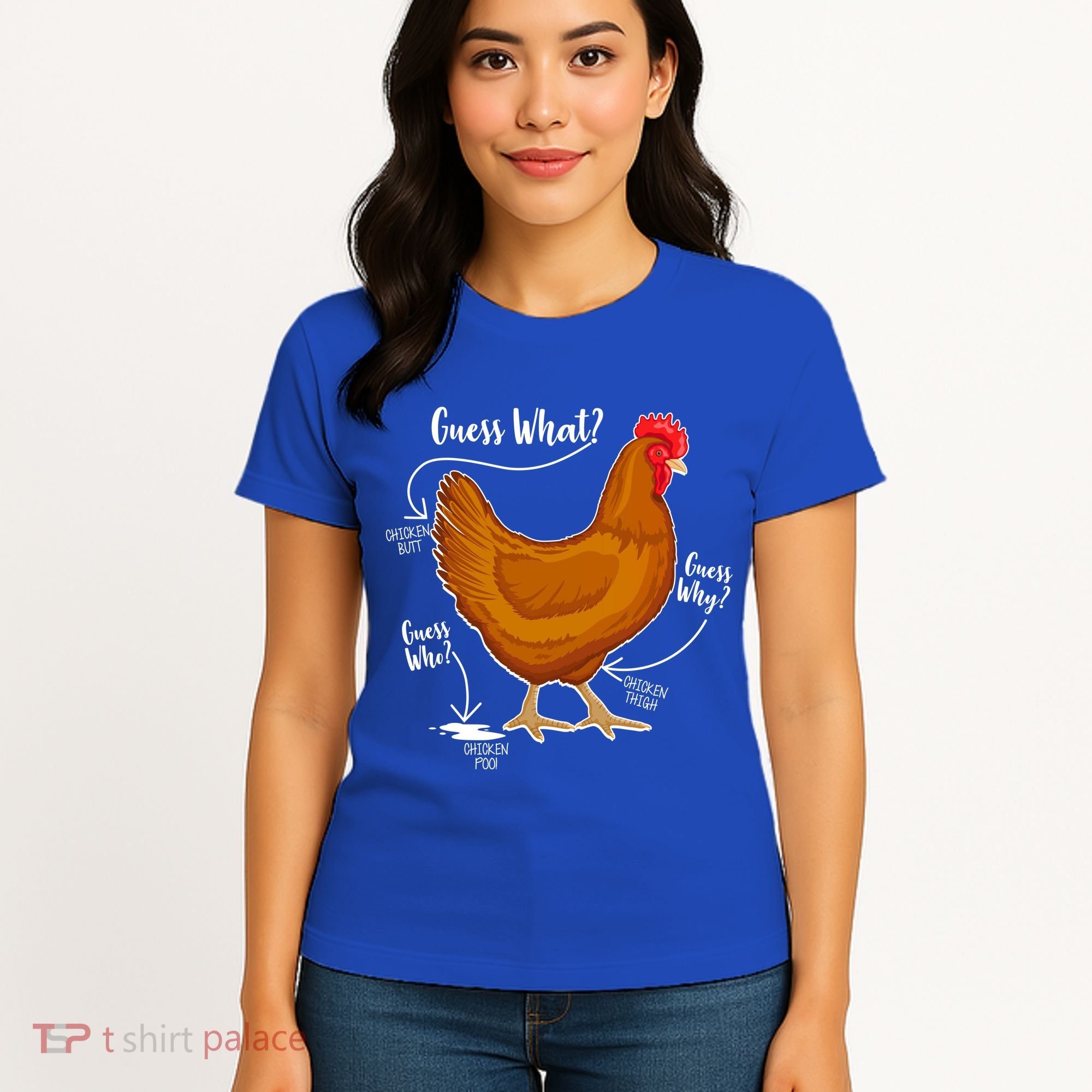 Funny Guess What Chicken Butt ggg Women's T-Shirt
