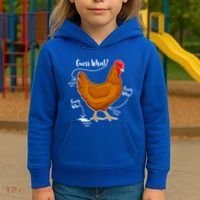 Funny Guess What Chicken Butt ggg Kids Hoodie thumb 3