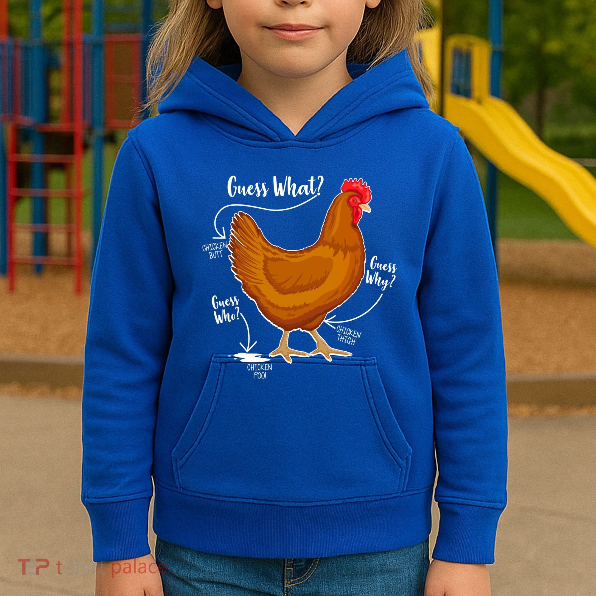 Funny Guess What Chicken Butt ggg Kids Hoodie