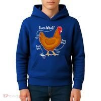 Funny Guess What Chicken Butt ggg Kids Hoodie thumb 4