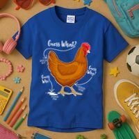 Funny Guess What Chicken Butt ggg Kids T-Shirt thumb 3