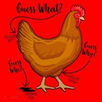 Funny Guess What Chicken Butt ggg Santa Hat thumb 1