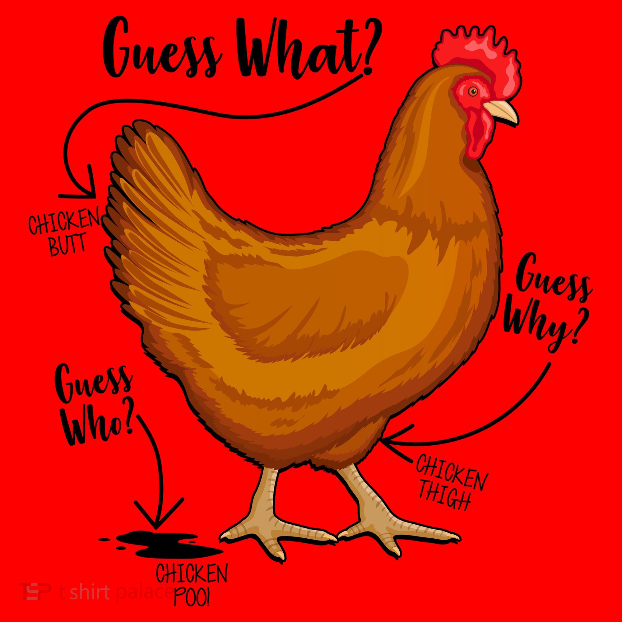 Funny Guess What Chicken Butt ggg Santa Hat