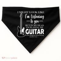 Funny Guitar Sarcastic Saying USA-Made Doggie Bandana thumb 0