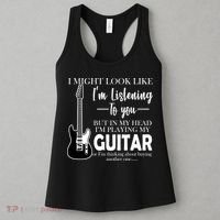 Funny Guitar Sarcastic Saying Women's Tank Top thumb 3
