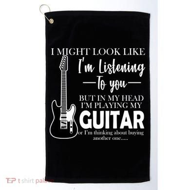 Funny Guitar Sarcastic Saying Golf Towel