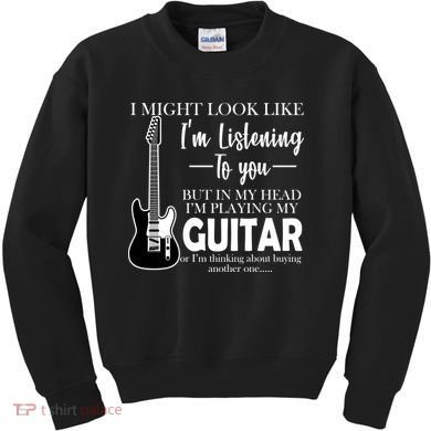 Funny Guitar Sarcastic Saying Kids Sweatshirt