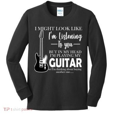 Funny Guitar Sarcastic Saying Kids Long Sleeve Shirt