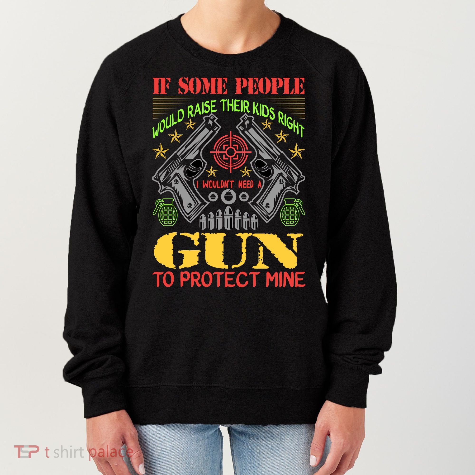 Funny Gun 2nd Amendment Protect Me Women's Sweatshirt
