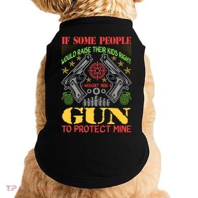 Funny Gun 2nd Amendment Protect Me Doggie Tank