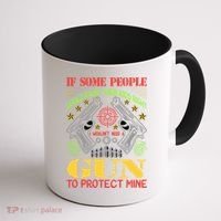 Funny Gun 2nd Amendment Protect Me Coffee Mug thumb 1