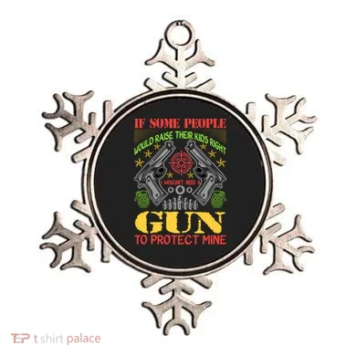 Funny Gun 2nd Amendment Protect Me Ornament