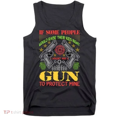 Funny Gun 2nd Amendment Protect Me Tank Top