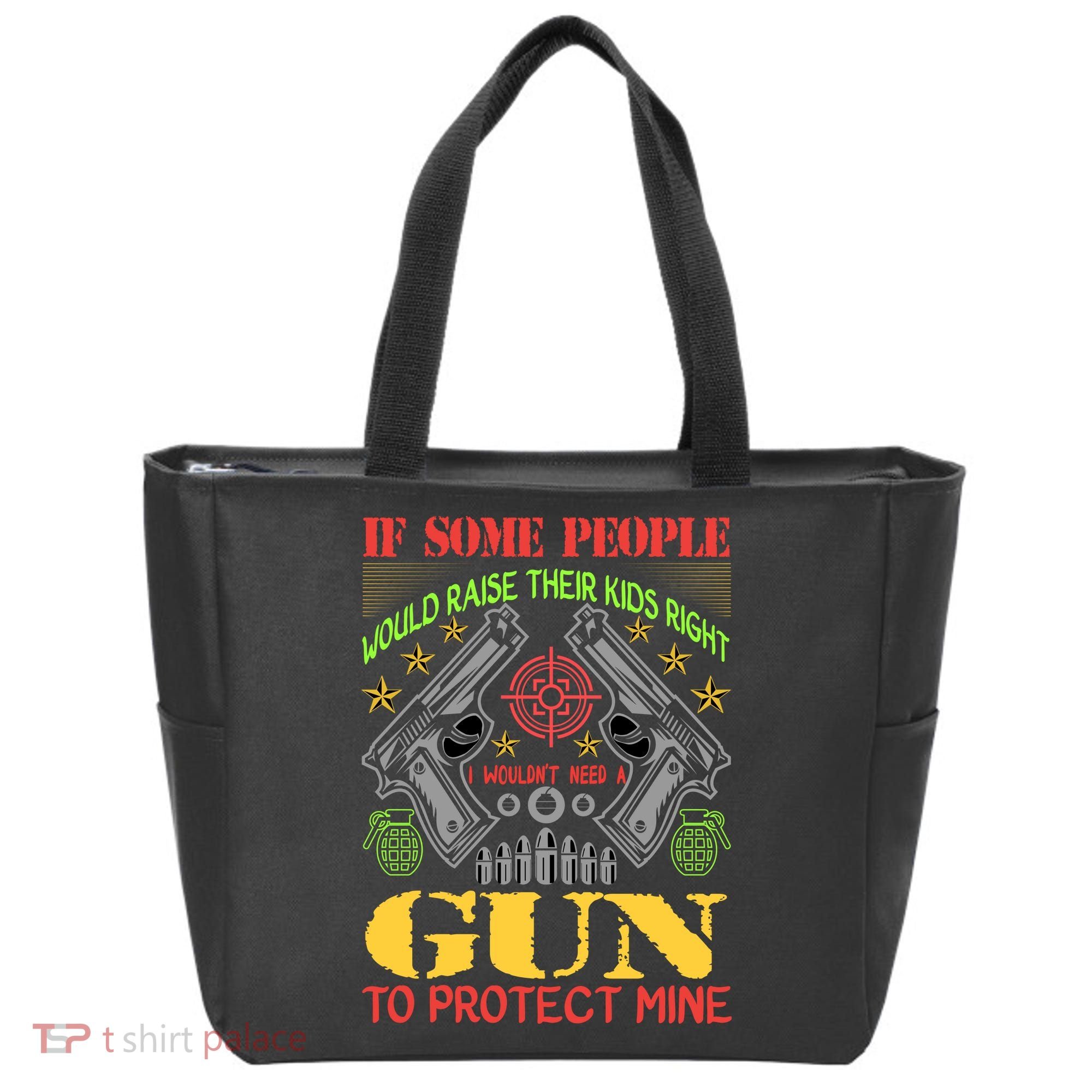 Funny Gun 2nd Amendment Protect Me Tote Bag
