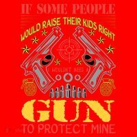 Funny Gun 2nd Amendment Protect Me Santa Hat thumb 1