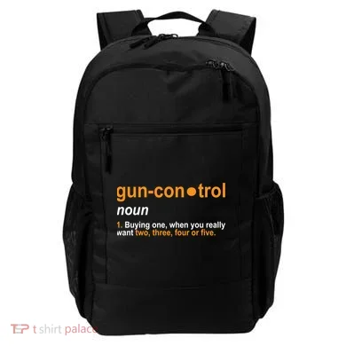 Funny Gun Control Definition Backpack