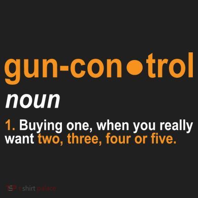 Funny Gun Control Definition 15oz Campfire Ceramic Mug