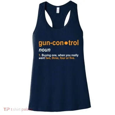 Funny Gun Control Definition Women's Tank Top