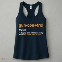 Funny Gun Control Definition Women's Tank Top thumb 3