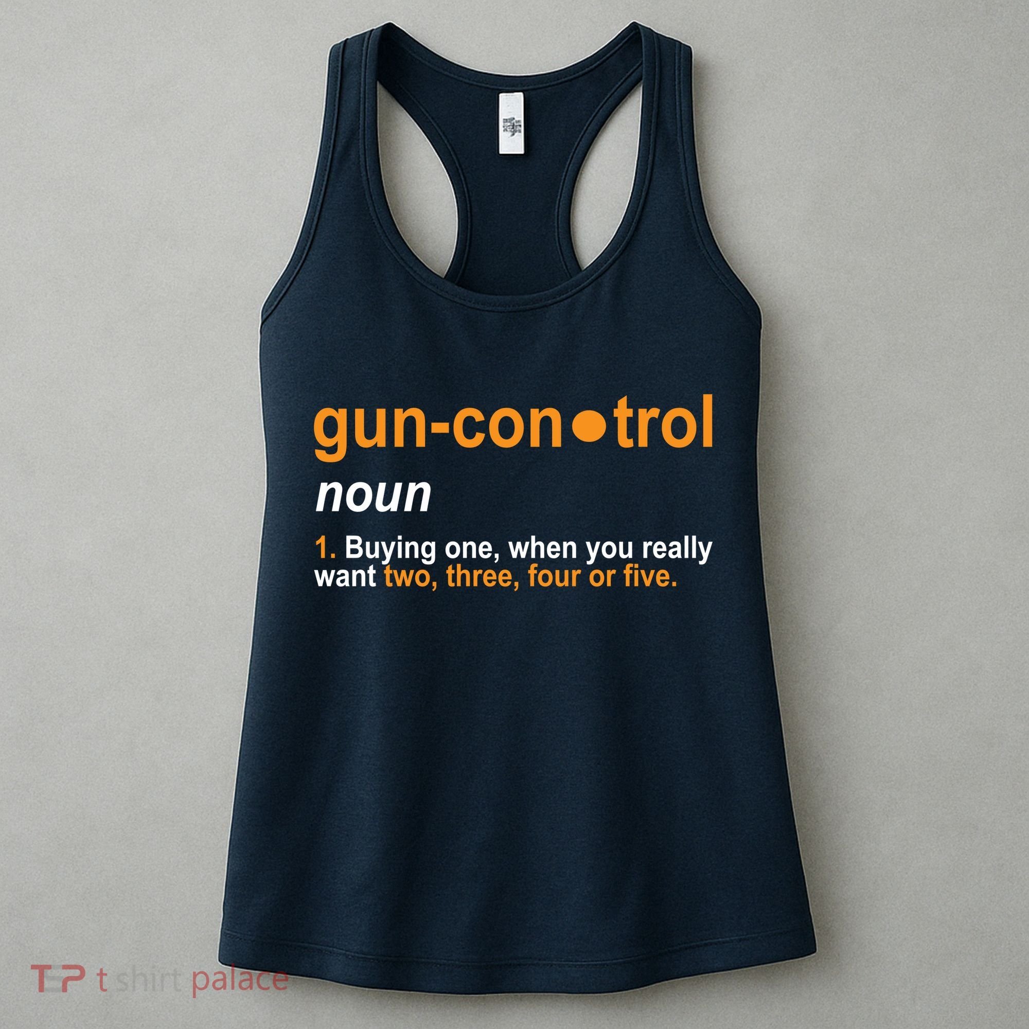 Funny Gun Control Definition Women's Tank Top