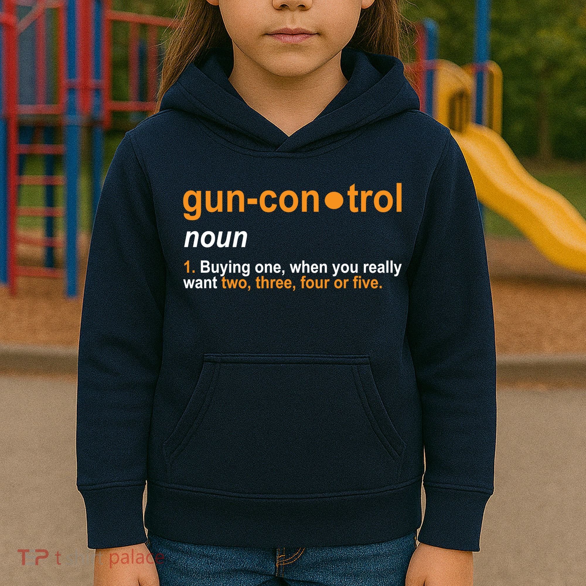 Funny Gun Control Definition Kids Hoodie