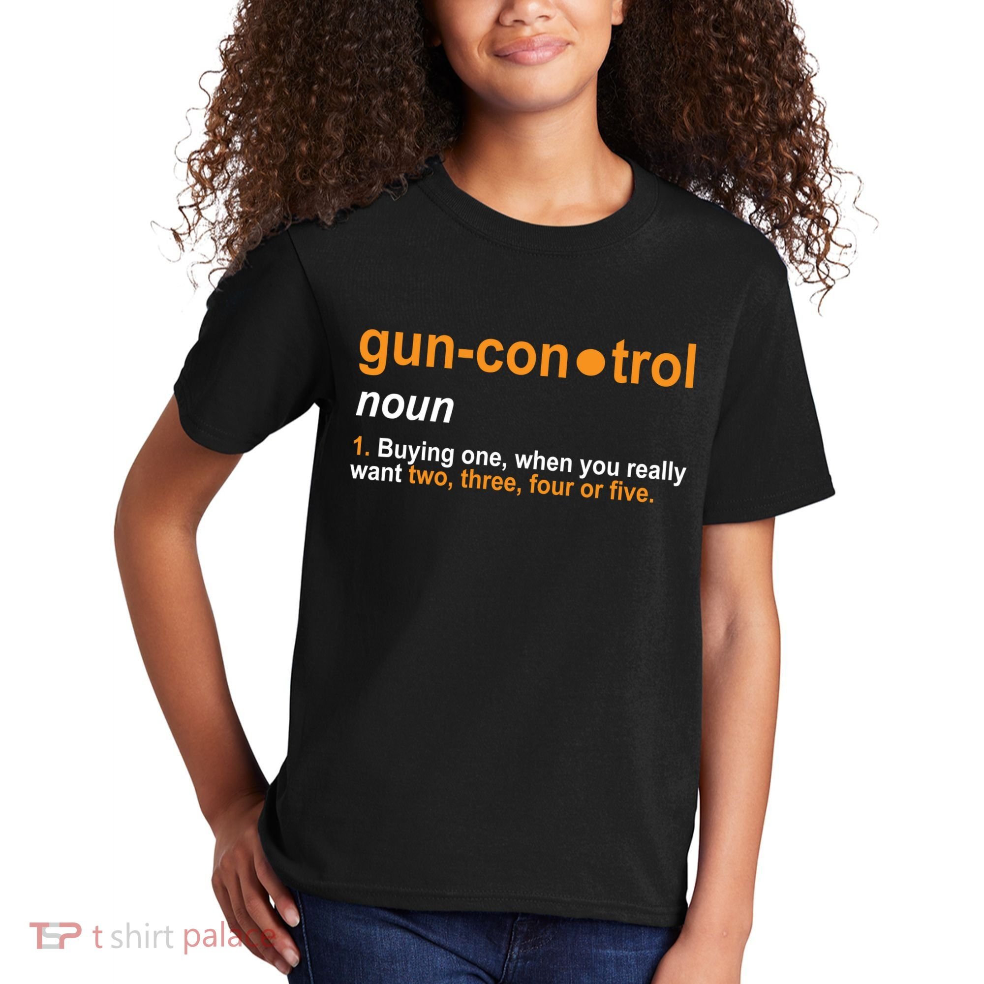 Funny Gun Control Definition Kids T-Shirt