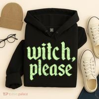 Funny Halloween Distressed Witch Please  Hoodie thumb 4