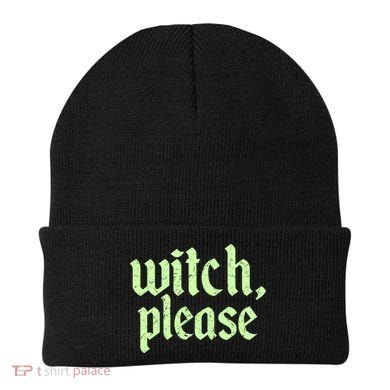Funny Halloween Distressed Witch Please  Beanie