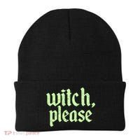 Funny Halloween Distressed Witch Please  Beanie thumb 0