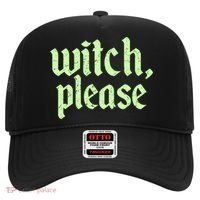 Funny Halloween Distressed Witch Please  Hat thumb 0