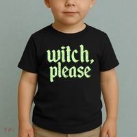Funny Halloween Distressed Witch Please  Toddler T-Shirt thumb 2