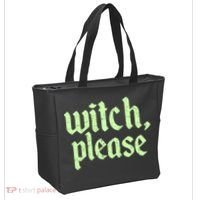 Funny Halloween Distressed Witch Please  Tote Bag thumb 2