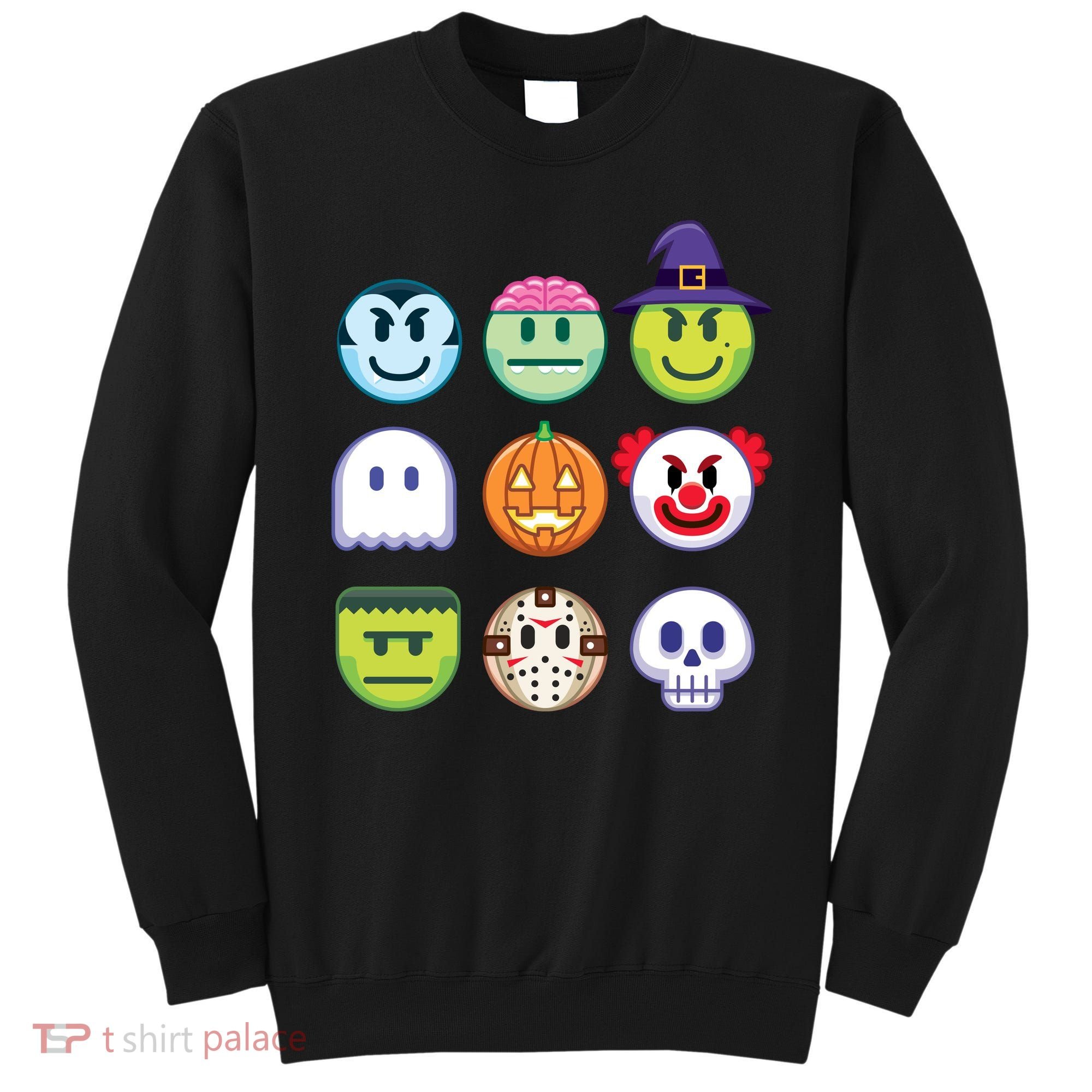 Funny Halloween Emoji's Sweatshirt