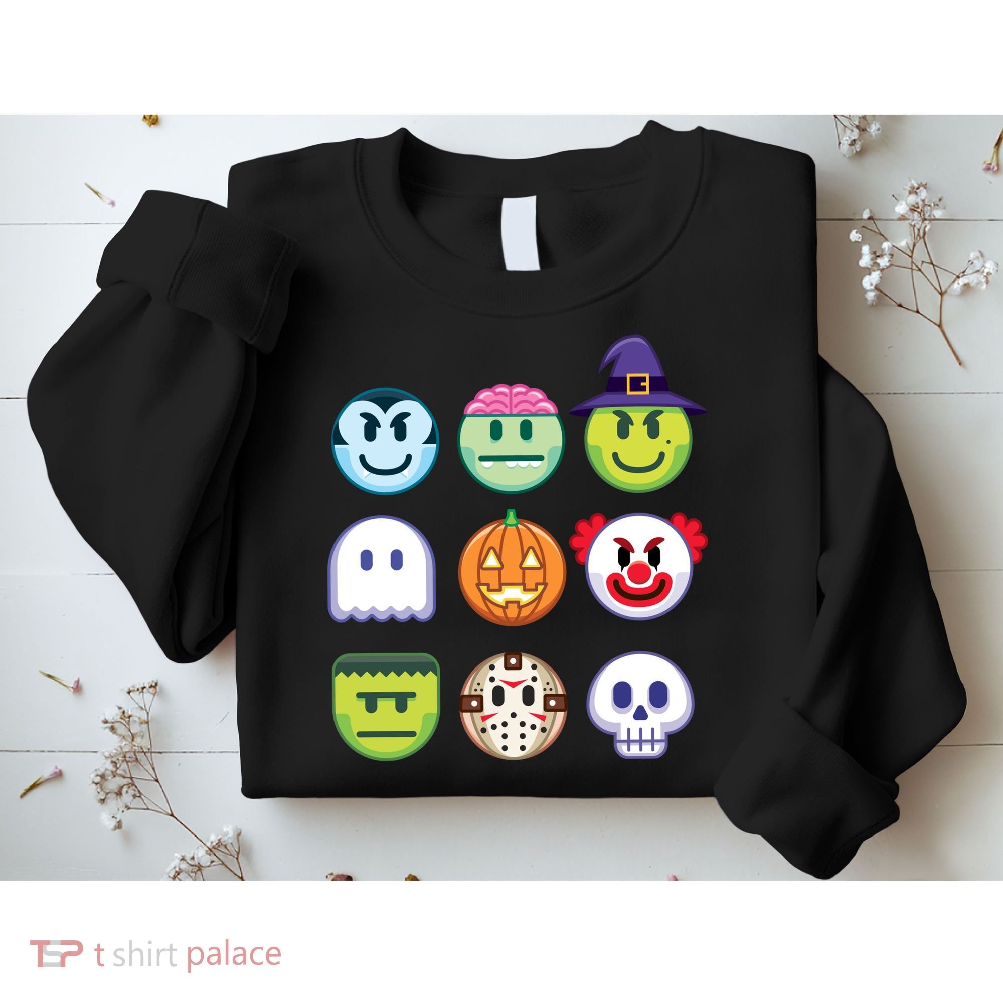 Funny Halloween Emoji's Sweatshirt