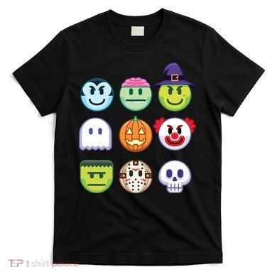 Funny Halloween Emoji's T-Shirt