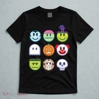 Funny Halloween Emoji's T-Shirt thumb 5