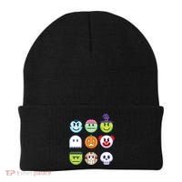 Funny Halloween Emoji's Beanie thumb 0