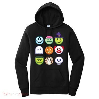 Funny Halloween Emoji's Women's Hoodie