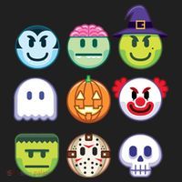 Funny Halloween Emoji's Tumbler thumb 3