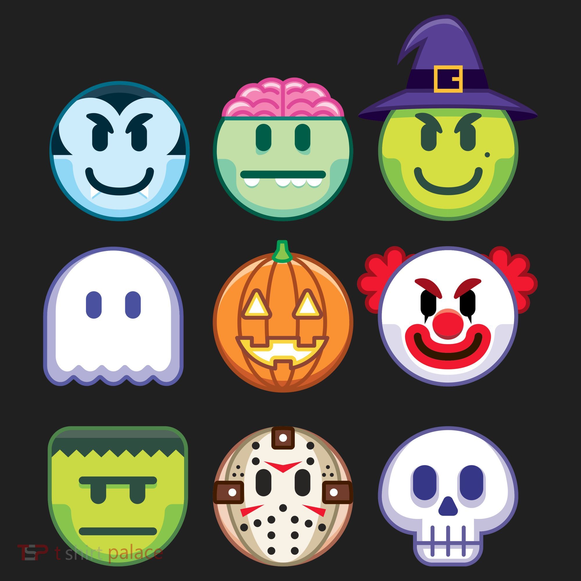 Funny Halloween Emoji's Tumbler