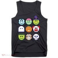 Funny Halloween Emoji's Tank Top thumb 0