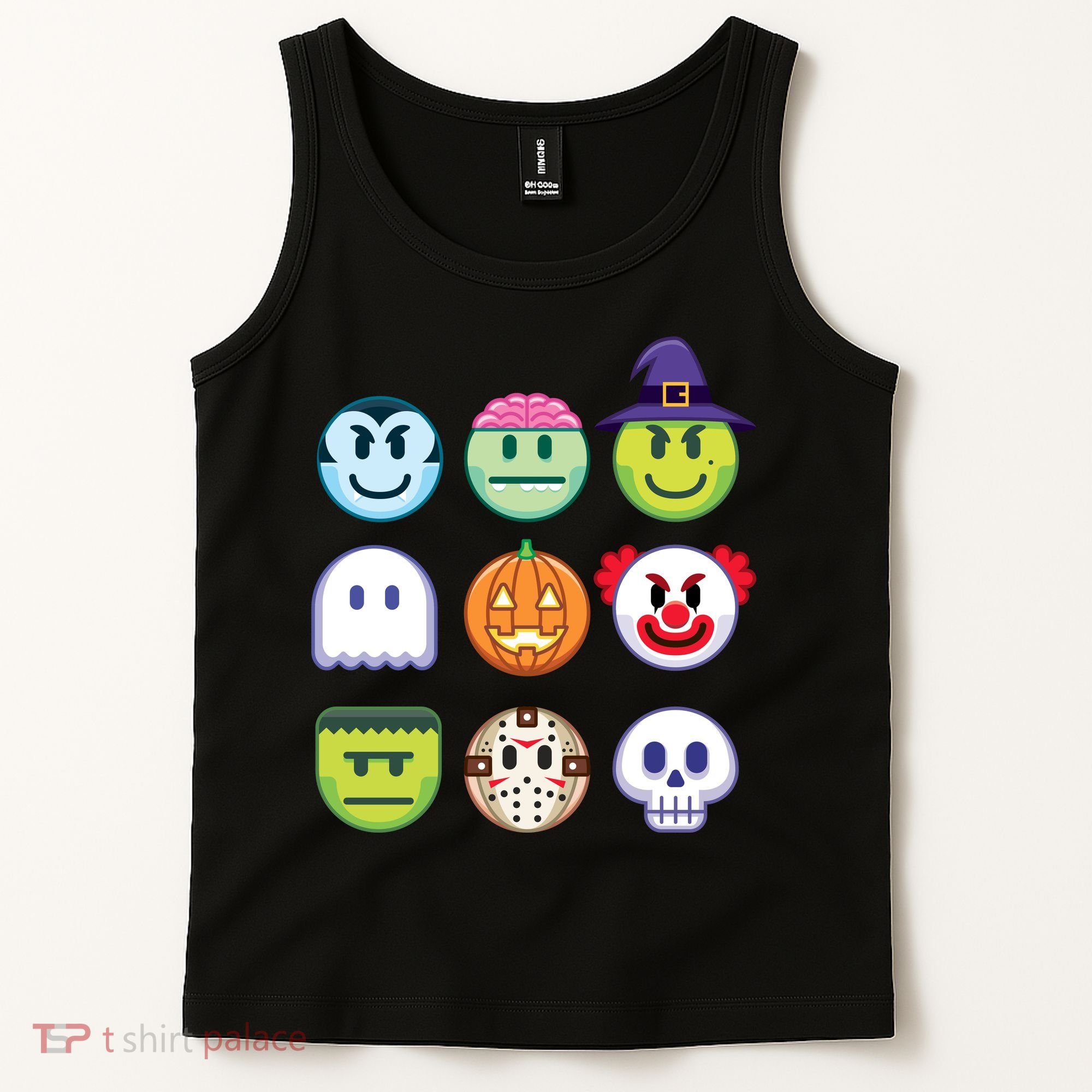 Funny Halloween Emoji's Tank Top