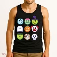 Funny Halloween Emoji's Tank Top thumb 3