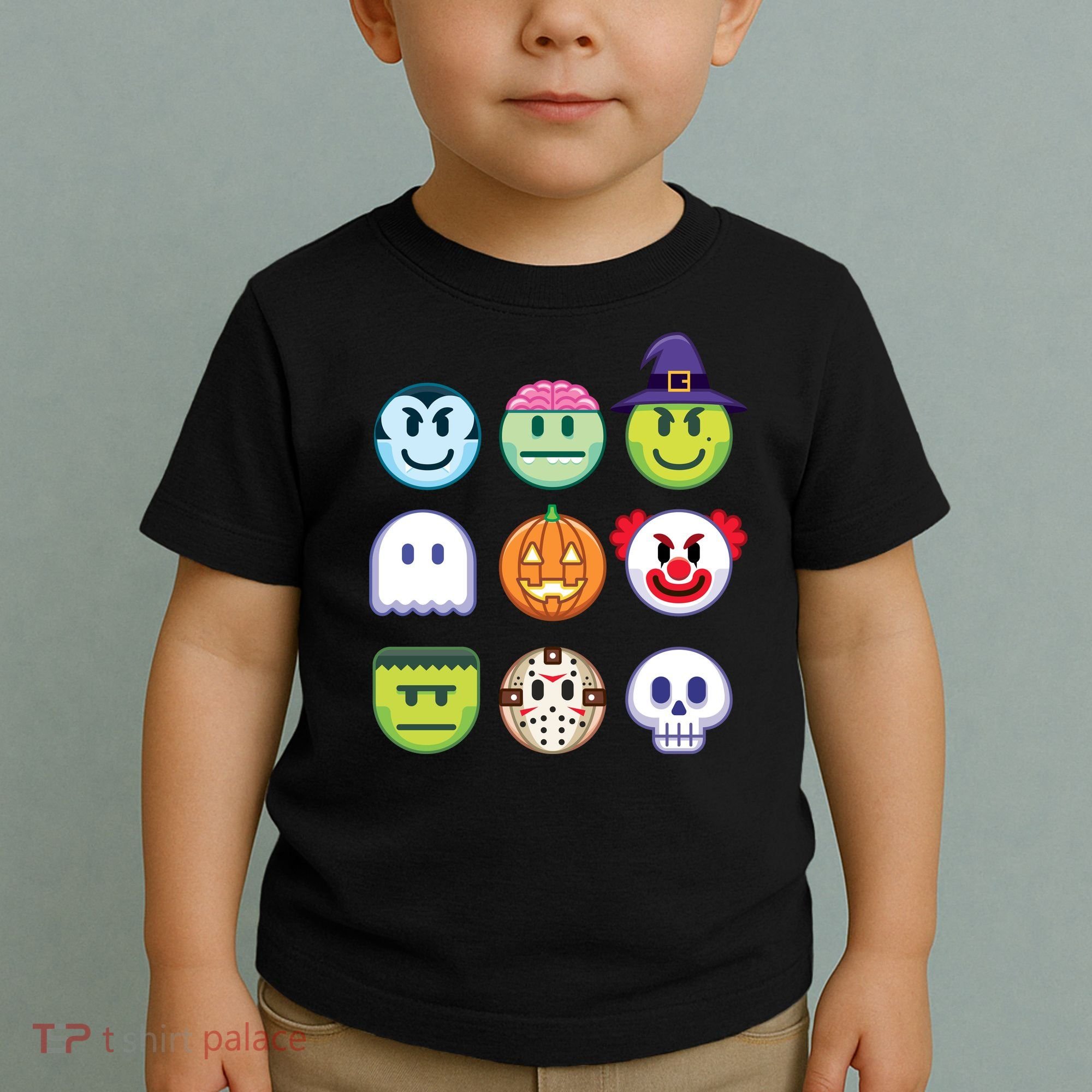 Funny Halloween Emoji's Toddler T-Shirt